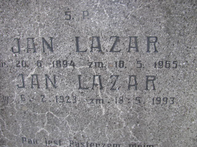 Zuzanna Lazar 1901 Wisła ewangelicki - Grobonet - Wyszukiwarka osób pochowanych