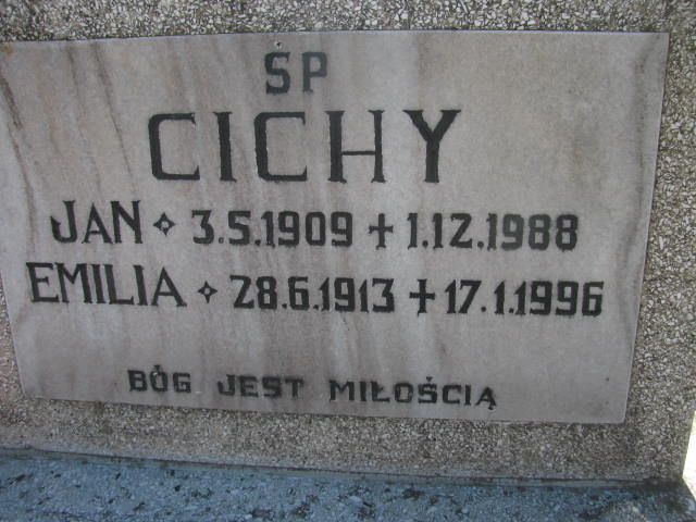 Jan Cichy 1909 Wisła ewangelicki - Grobonet - Wyszukiwarka osób pochowanych