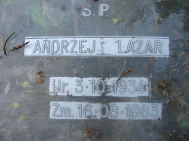 Andrzej Lazar 1934 Wisła ewangelicki - Grobonet - Wyszukiwarka osób pochowanych