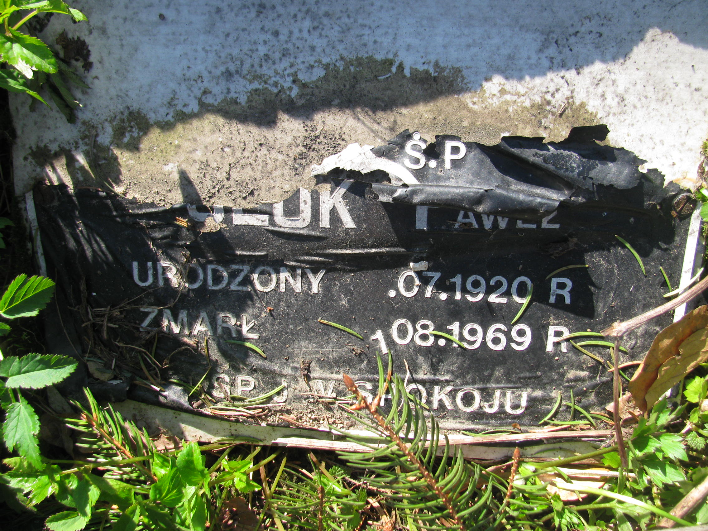 Paweł Polok 1920 Wisła ewangelicki - Grobonet - Wyszukiwarka osób pochowanych