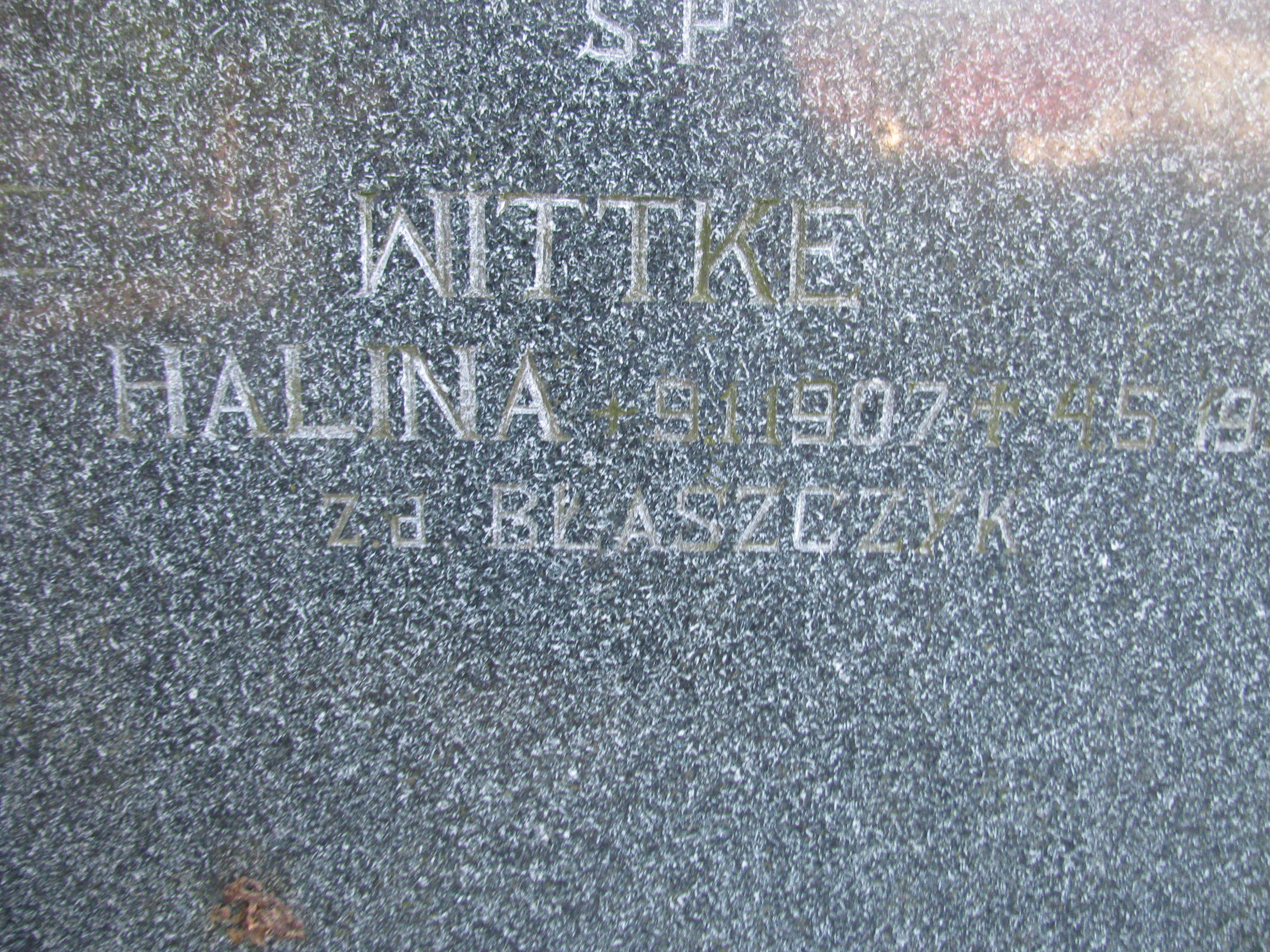 Halina Wittke 1907 Wisła ewangelicki - Grobonet - Wyszukiwarka osób pochowanych