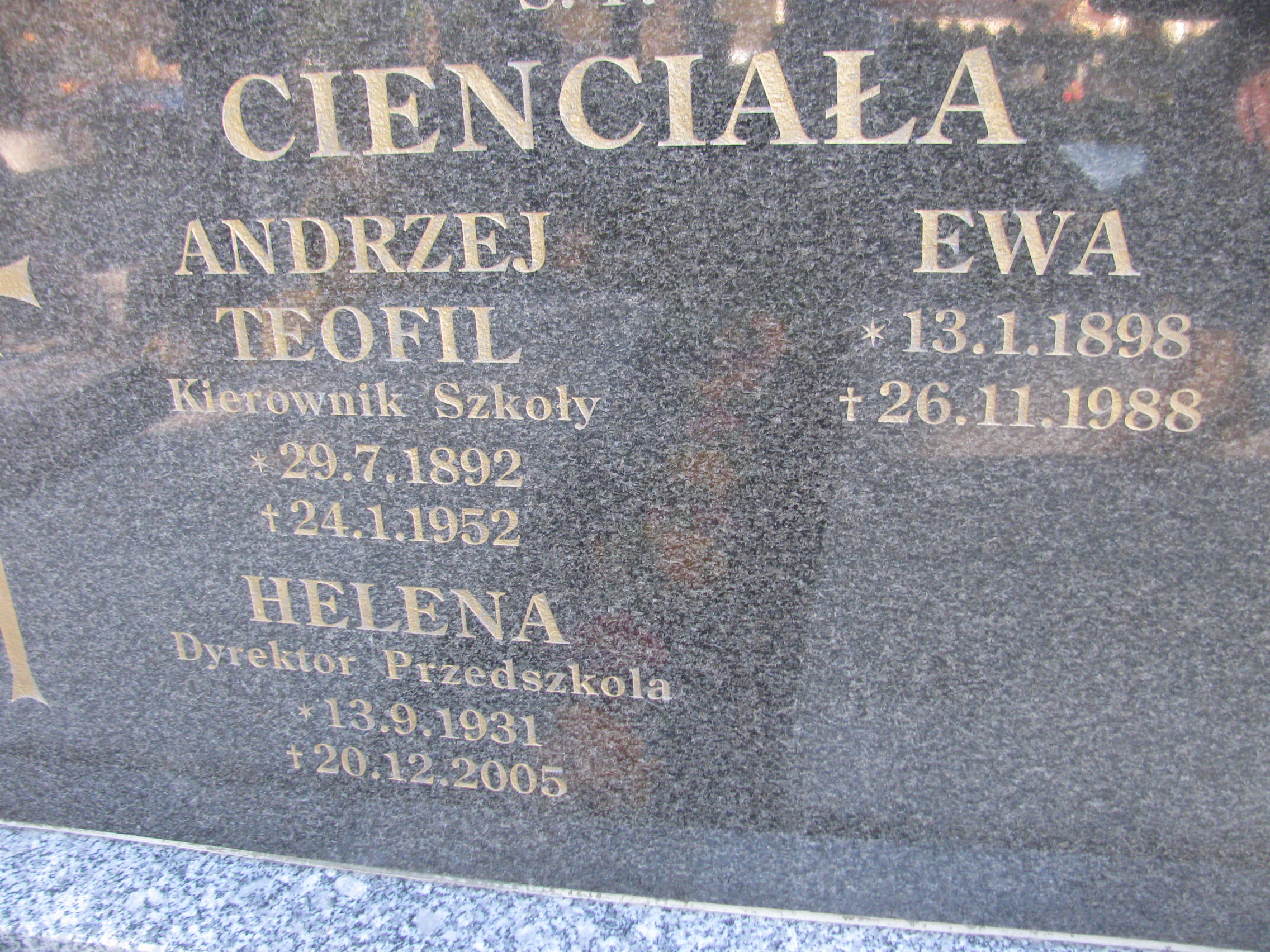 Ewa Cienciała 1898 Wisła ewangelicki - Grobonet - Wyszukiwarka osób pochowanych