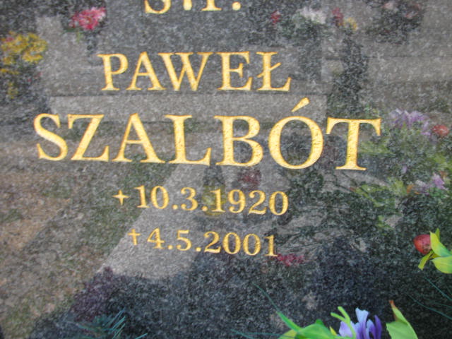 Paweł Szalbót 1920 Wisła ewangelicki - Grobonet - Wyszukiwarka osób pochowanych
